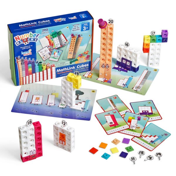 [อายุ 3+] ชุดกิจกรรมลูกบาศก์นัมเบอร์บล็อก 11-20 (Numberblocks Mathlink Cubes : 11-20 Activity Set) [Hand2Mind]
