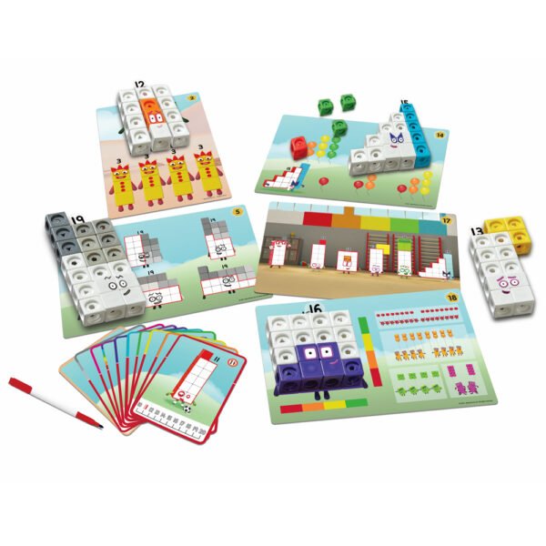 [อายุ 3+] ชุดกิจกรรมลูกบาศก์นัมเบอร์บล็อก 11-20 (Numberblocks Mathlink Cubes : 11-20 Activity Set) [Hand2Mind] - Image 3