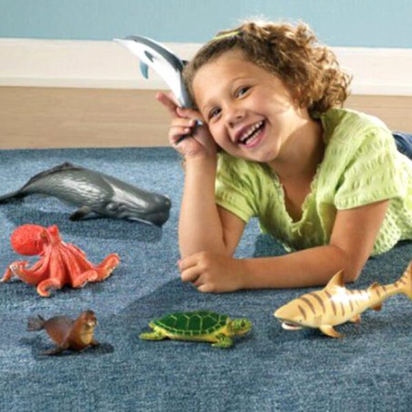 [อายุ 3+] ชุดสัตว์ทะเลจัมโบ้ ในชุดมี 6 ชิ้น (JUMBO OCEAN ANIMALS) [Learning Resources] - Image 4