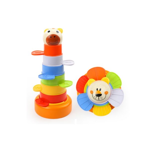 [อายุ 1+] หอคอย 2in1 (Nesting & Stacking Blocks) [Top Bright]