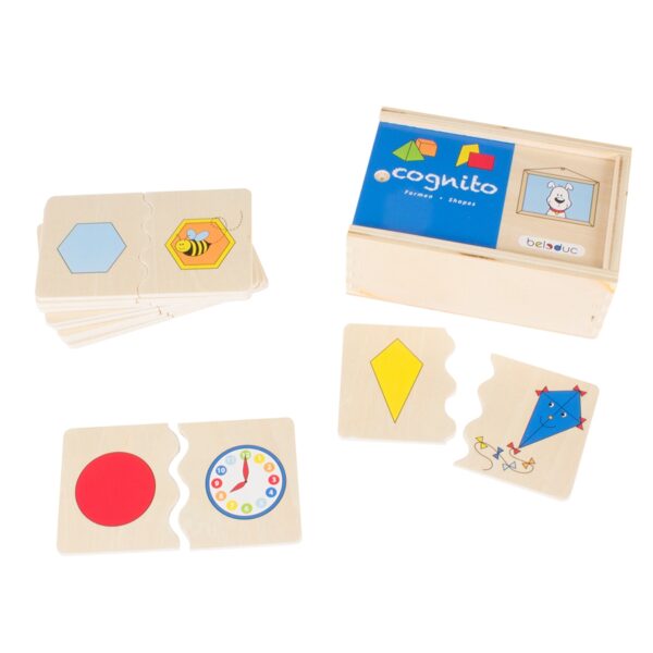[อายุ 2+] ชุดความเชื่อมโยงระหว่างรูปทรงต่างๆ กับสิ่งต่างๆ รอบตัว (COGNITO : SHAPES) [Beleduc]