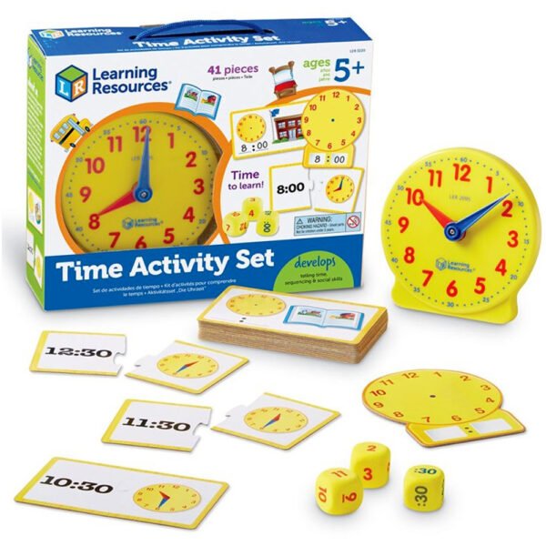 [อายุ 5+] ชุดกิจกรรมเรียนรู้เวลา (TIME ACTIVITY SET) [Learning Resources]