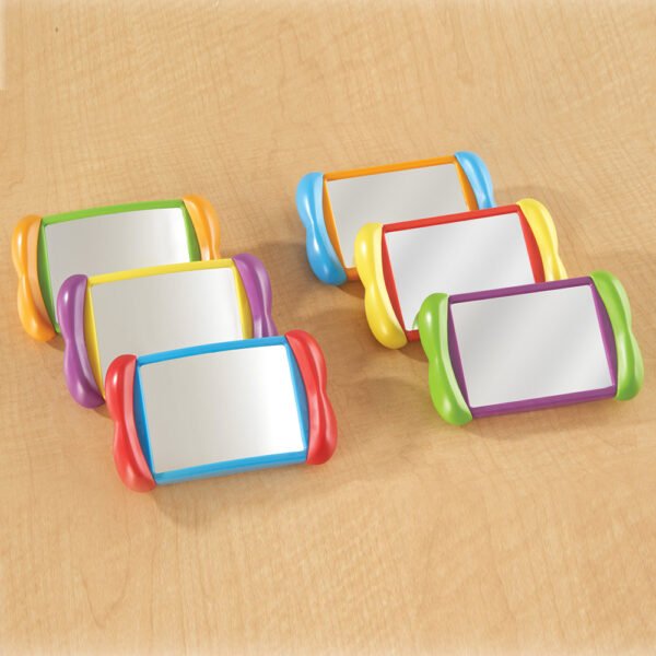 [อายุ 18เดือน+] ชุดกระจกเงา 2 in 1 (ALL ABOUT ME 2 IN 1 MIRRORS, SET OF 6) [Learning Resources] - Image 2