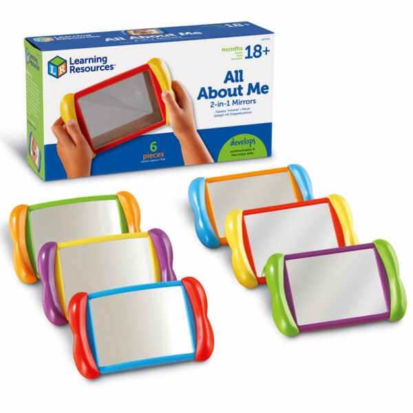 [อายุ 18เดือน+] ชุดกระจกเงา 2 in 1 (ALL ABOUT ME 2 IN 1 MIRRORS, SET OF 6) [Learning Resources]