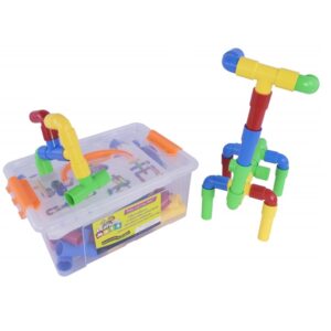 ตัวต่อท่อสร้างสรรค์ 64 ชิ้น (64 creative pipe connectors) [Learning Mats]