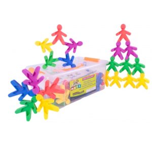 ตัวต่อเพื่อนเกลอสีสัน 50 ชิ้น (50 colorful puzzle pieces)  [Learning Mats]