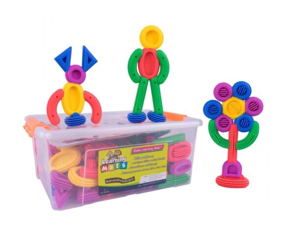 สีสันสานสัมพันธ์ 160 ชิ้น (Colorful Connect 160 pieces) [Learning Mats] - Image 2
