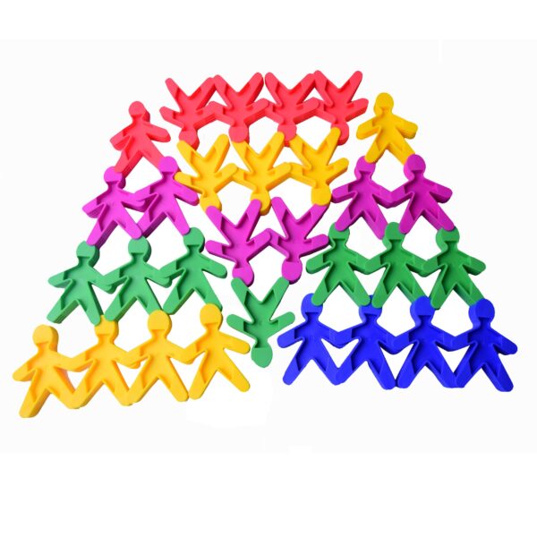 ตัวต่อเพื่อนเกลอสีสัน 50 ชิ้น (50 colorful puzzle pieces)  [Learning Mats] - Image 4