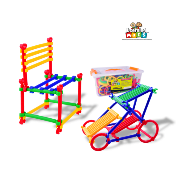 ตัวต่อแบบมือจับหลากสี (Color handle puzzle) [Learning Mats] - Image 3