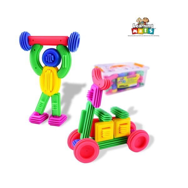 สีสันสานสัมพันธ์ 160 ชิ้น (Colorful Connect 160 pieces) [Learning Mats] - Image 3