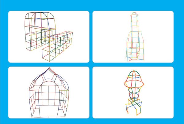 เชื่อมต่อหลอดมหัศจรรย์ 400 ชิ้น (Magic Connect 400 pcs) [Learning Mats] - Image 8