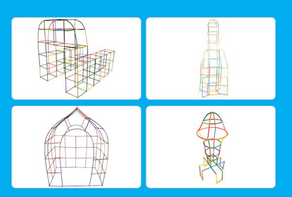 เชื่อมต่อหลอดมหัศจรรย์ 400 ชิ้น (Magic Connect 400 pcs) [Learning Mats] - Image 11
