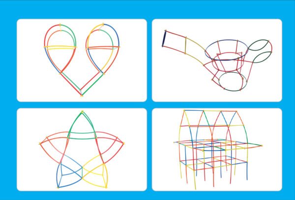 เชื่อมต่อหลอดมหัศจรรย์ 400 ชิ้น (Magic Connect 400 pcs) [Learning Mats] - Image 12