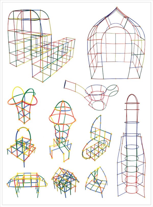 เชื่อมต่อหลอดมหัศจรรย์ 400 ชิ้น (Magic Connect 400 pcs) [Learning Mats] - Image 7