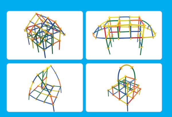 เชื่อมต่อหลอดมหัศจรรย์ 400 ชิ้น (Magic Connect 400 pcs) [Learning Mats] - Image 13