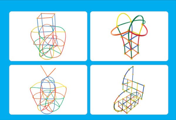 เชื่อมต่อหลอดมหัศจรรย์ 400 ชิ้น (Magic Connect 400 pcs) [Learning Mats] - Image 14