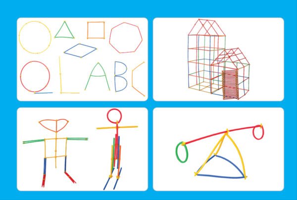 เชื่อมต่อหลอดมหัศจรรย์ 400 ชิ้น (Magic Connect 400 pcs) [Learning Mats] - Image 16