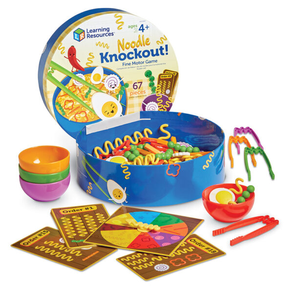 [อายุ 4+] ราเม็งฝึกกล้ามเนื้อมัดเล็กและการจำแนก (Noodle Knockout : Fine Motor Game) [Learning Resources]