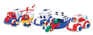 ยานพาหนะจัมโบ้รักษ์โลก 5ชิ้น (Jumbo Rescue Set) [Viking Toys]