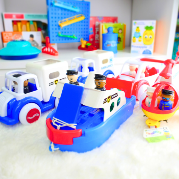 ยานพาหนะจัมโบ้รักษ์โลก 5ชิ้น (Jumbo Rescue Set) [Viking Toys] - Image 2