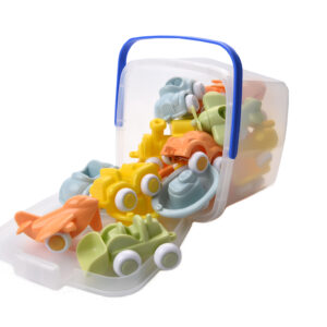 [อายุ 1+] ชุดยานพาหนะรักษ์โลก 15 ชิ้น (Bucket set 15 pcs) [Viking Toys]
