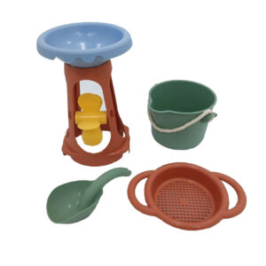 ชุดเล่นน้ำเล่นทราย รักษ์โลก 4ชิ้น (Reline sand & water mill, sieve, bucket, SCOOP in gift box) [Viking Toys]