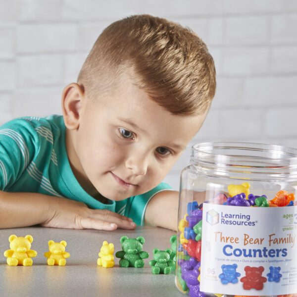 [อายุ 3+] ตัวนับสีรุ้งครอบครัวหมีน้อย (THREE BEAR FAMILY RAINBOW COUNTERS 96) [Learning Resources] - Image 8
