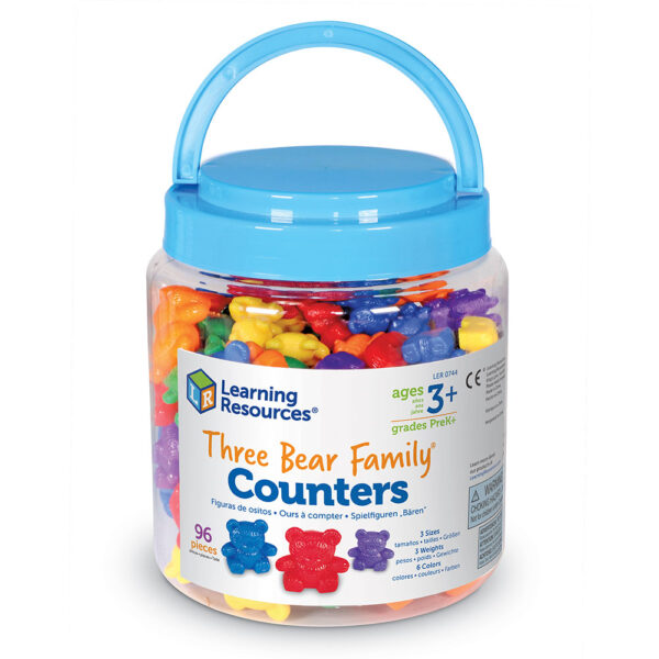 [อายุ 3+] ตัวนับสีรุ้งครอบครัวหมีน้อย (THREE BEAR FAMILY RAINBOW COUNTERS 96) [Learning Resources] - Image 3
