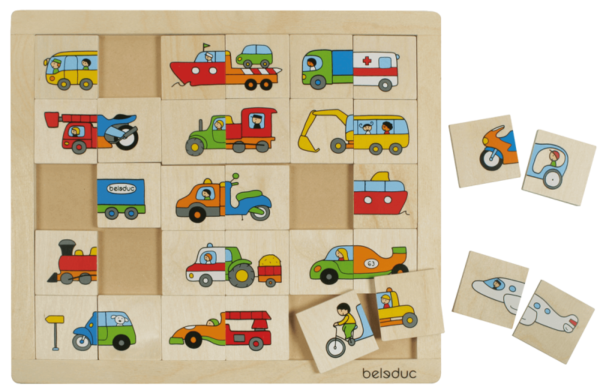 ชุดจับคู่ และผสม-ยานพาหนะ (MATCH&MIX : TRANSPORT) [Beleduc] - Image 5