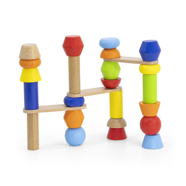 [อายุ 3+] ชุดบล็อกสร้างหอคอยแสนสนุก (Blocks Tower Building Game) [Viga] - Image 5