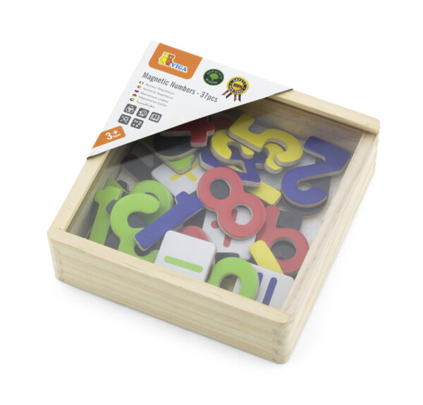 [อายุ 3+] ชุดเรียนรู้ตัวเลขแถบแม่เหล็ก 37 ชิ้น (Magnetic Numbers : 37pcs) [Viga] - Image 2