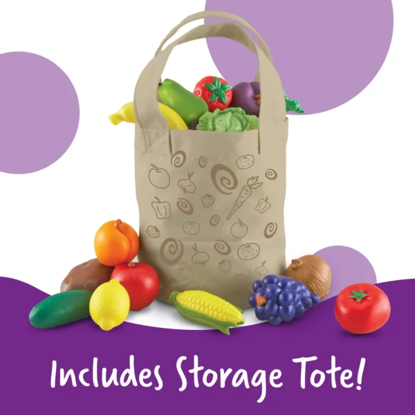 [อายุ 18เดือน+] กระเป๋าหิ้วเก็บผักผลไม้แสนสนุก (Fresh Picked Fruit & Veggie Tote) [Learning Resources] - Image 3