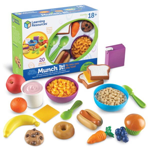 [อายุ 18เดือน+] ชุดอาหารจำลองแสนอร่อย (MUNCH IT FOOD SET) [Learning Resources]