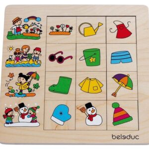 [อายุ 2+] ชุดจัดหมวดหมู่ตามฤดูกาล (SORTING SET "SEASONS") [Beleduc]