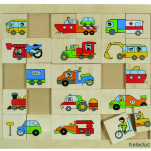 ชุดจับคู่ และผสม-ยานพาหนะ (MATCH&MIX : TRANSPORT) [Beleduc]