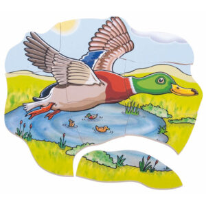 [อายุ 4+] เกมปริศนา-วงจรชีวิตของเป็ด (Layer Puzzle Duck) [Beleduc]