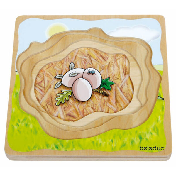 [อายุ 4+] เกมปริศนา-วงจรชีวิตของเป็ด (Layer Puzzle Duck) [Beleduc] - Image 5