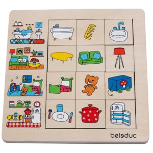 [อายุ 3+] ชุดเครื่องใช้และสถานที่เหมาะสมในบ้านของเรา (SORTING SET "ACTIVITIES") [Beleduc]