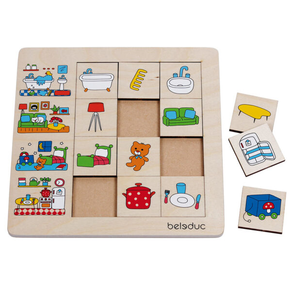 [อายุ 3+] ชุดเครื่องใช้และสถานที่เหมาะสมในบ้านของเรา (SORTING SET "ACTIVITIES") [Beleduc] - Image 2
