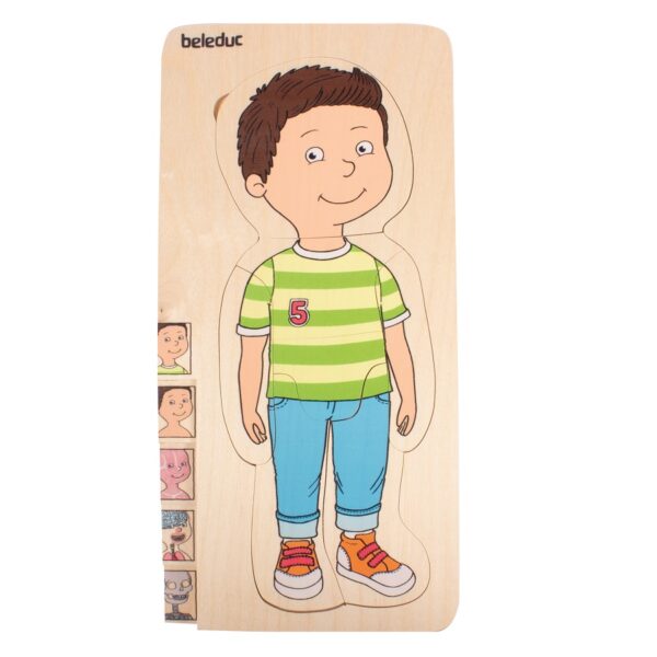 [อายุ 4+] ชุดเกมปริศนา-ร่างกายเด็กชาย (REDESIGN LAYER PUZZLE BOY) [Beleduc] - Image 2