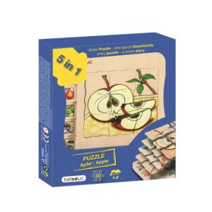 [อายุ 4+] เกมปริศนา-ผลไม้และผัก-แอปเปิล (Layer Puzzle : Apple) [Beleduc]