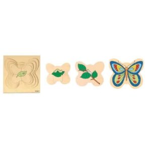 จิ๊กซอว์วัฏจักร: เส้นทางผีเสื้อ (Multilayer Puzzles : Grow Up Butterfly) [Beleduc]