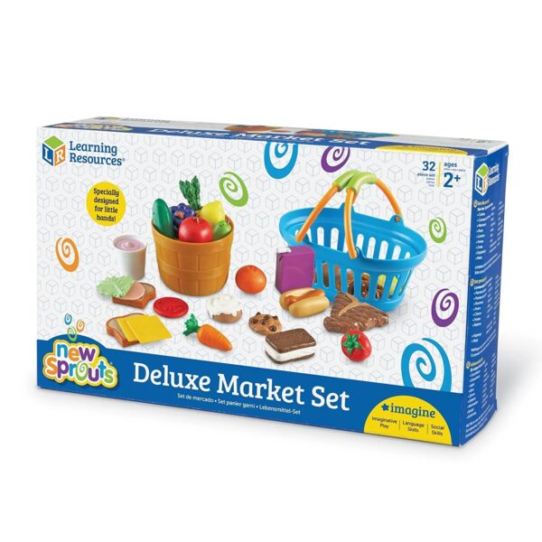 [อายุ 18เดือน+] ชุดของเล่นตลาดจำลองมหาสนุก (DELUXE MARKET SET) [Learning Resources] - Image 6