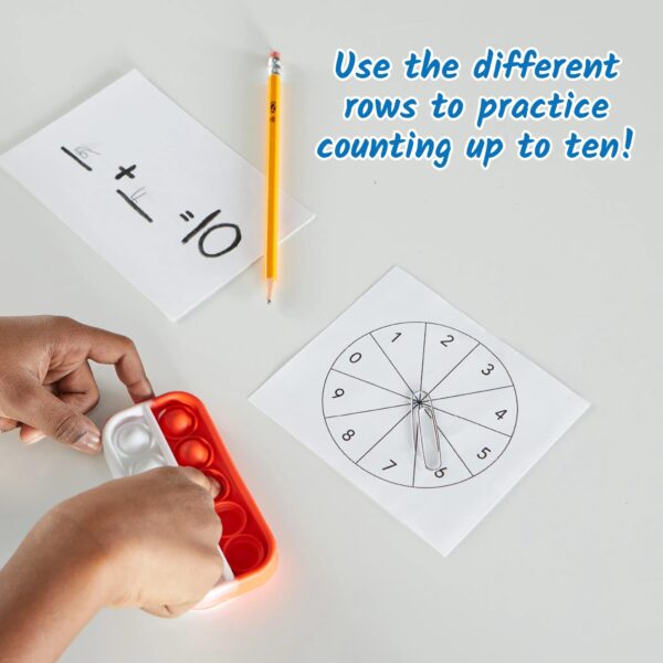 [อายุ 3+] ป๊อปอิท 1-10 มหาสนุก (Sensory Bubble Popper : Ten Frame Rectangular Shape) [Hand2Mind] - Image 13